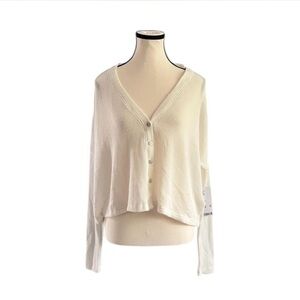 Urban Outfitters Ribbed White button up shirt